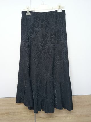 Falda negra bordada GetRich Talla XL