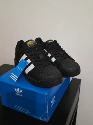 Adidas Superstar Preto Dourado