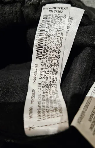 Falda Zara polipiel negra