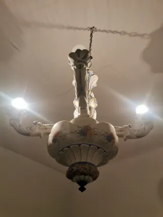 Lámpara de techo cerámica y metal