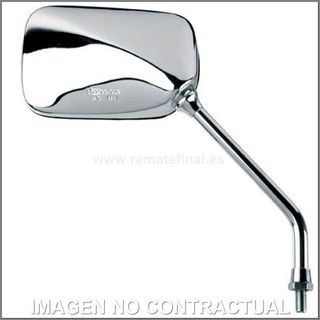 Espejo Retrovisor Cromado Moto Custom derecho