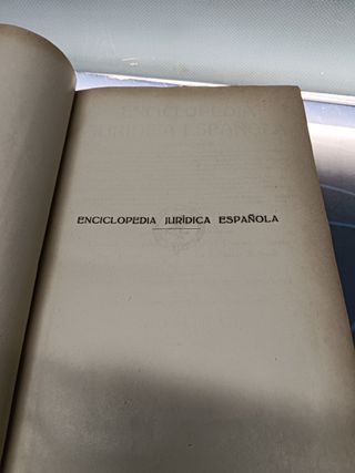 ENCICLOPEDIA JURIDICA ESPAÑOLA - FRANCISCO SEIX - 1939, apendice de 1936