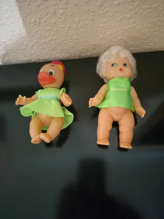 Pato y Muñeca Bebé vintage años 80