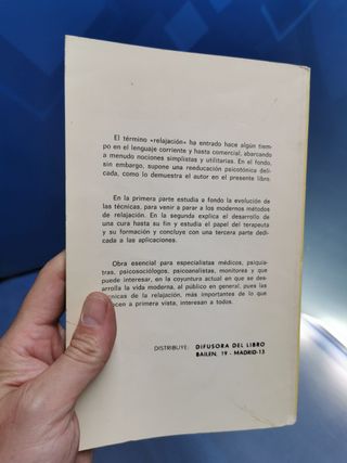Libro, LA RELAJACIÓN , J.G. LEMAIRE