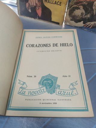 7 novelas, revistas Pulp, La novela Azul y mas, años 30 y 40