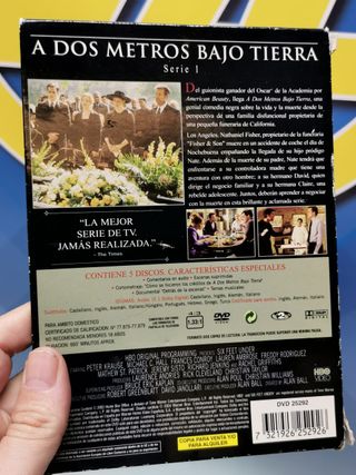 DVD, A dos metros bajo tierra temporada 1 completa DVD