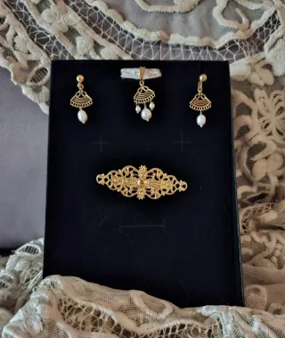 Aderezo fallera/huertana niña oro