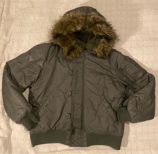 Chaqueta Bomber Topman Talla M Verde Militar