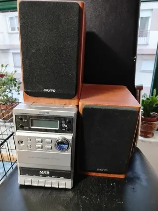 Lámpara azul vintage con cristal