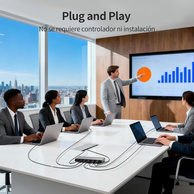 Alxum Switch HDMI 4 Entradas 1 Salida 4K@60Hz