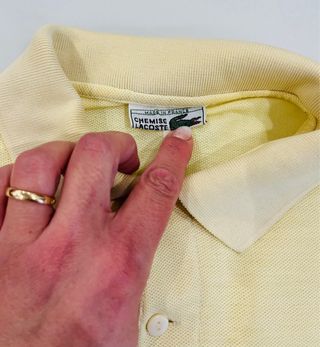 Polo Lacoste Uomo Giallo Taglia L
