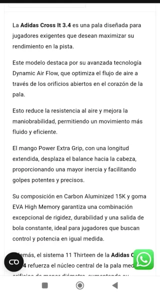 Pala Adidas Crossit 3.4 2025