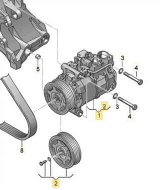 COMPRESOR AIRE ACONDICIONADO AUDI A4 BER. (