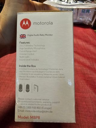 Vigilabebés Motorola MBP8 Audio Digital