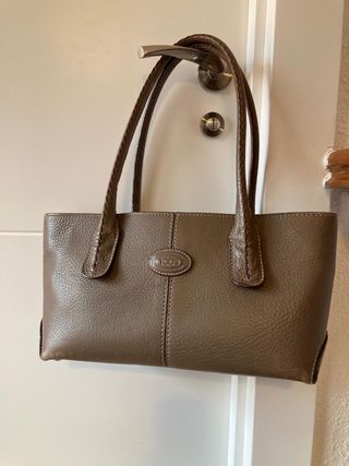 Borsa Tod's in pelle marrone/grigia