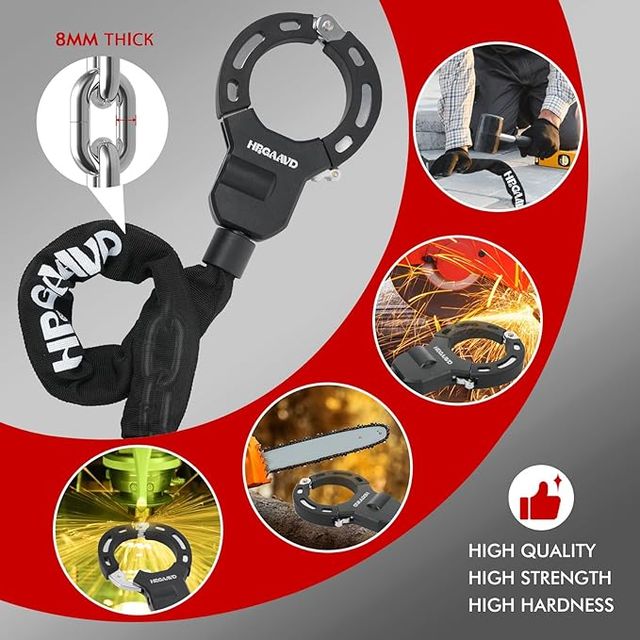 HPGAAVD Candado Antirrobo 8mm Patinete Bicicleta