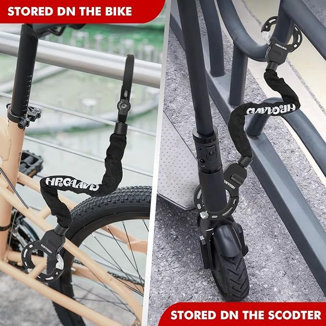 HPGAAVD Candado Antirrobo 8mm Patinete Bicicleta