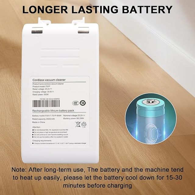 MXJFYY Batería 25,2V 3500mAh Xiaomi Dreame V8-V10