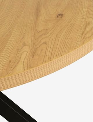 Mesa comedor redonda JYSK 120cm roble/negro NORTOF