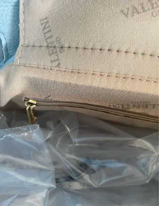 Borsa Valentini azzurra con fiocco