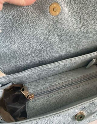 Borsa Valentini azzurra con fiocco