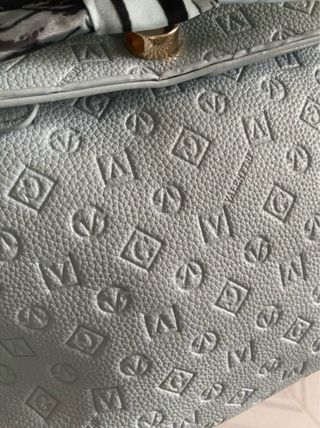 Borsa Valentini azzurra con fiocco