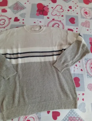 Maglione uomo Green Leaves beige/multicolor