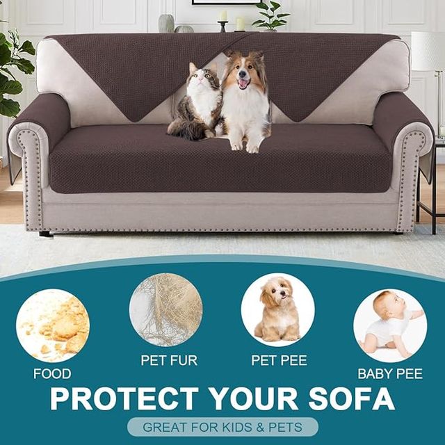 BellaHills Funda sofá 2 plazas 90x120cm Marrón