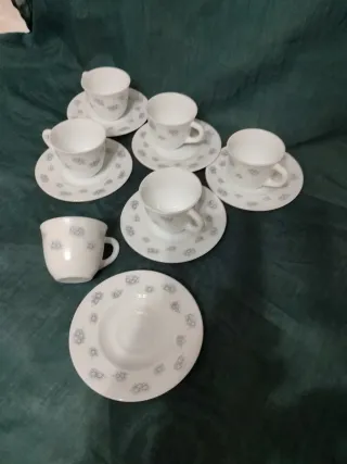 Juego de café vintage de porcelana