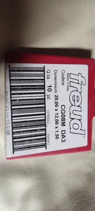 Inserti per fresa CG08M DA3