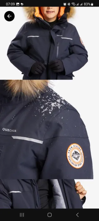 Abrigo Quechua Niñ@ Montaña y Nieve Azul/Rosa