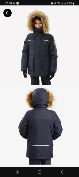 Abrigo Quechua Niñ@ Montaña y Nieve Azul/Rosa