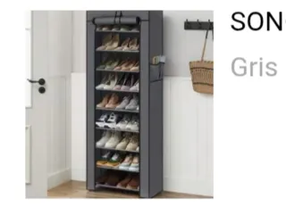 Zapatero SONGMICS RXJ10 Tela Gris