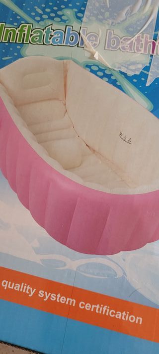 Bañera Hinchable Bebé Rosa . Perfecta. Grande