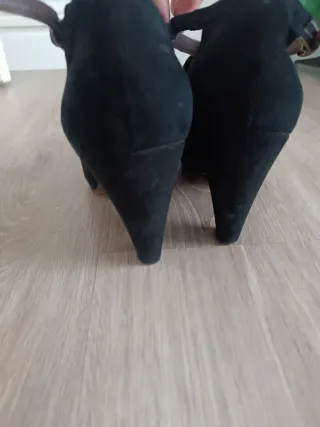 Originales zapatos de ante negro 40