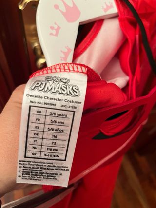 Disfraz Buhita PJ Masks Talla 5 - 6 años