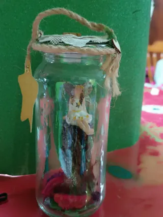 Oferta Tarro decorado hada pintado a mano