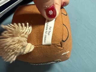 Peluche cane marrone stoffa