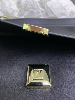 Borsa Bauletto Patrizia Pepe Nera Oro
