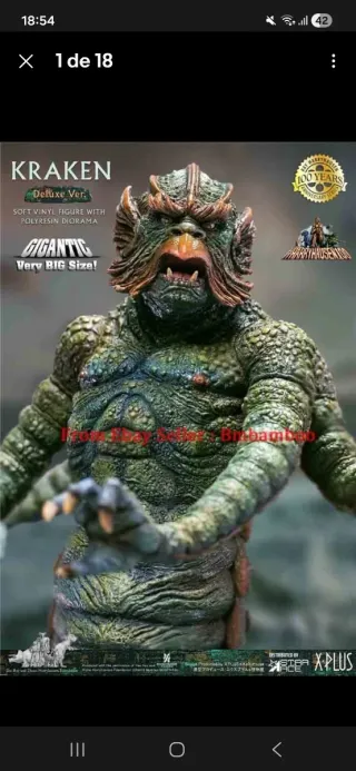 Kraken Deluxe Figura star ace hot toys inart blitz