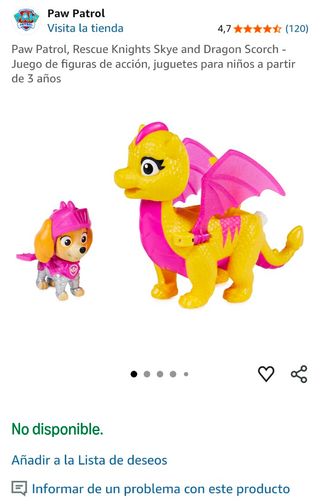 Lote Skie patrulla canina dragón y moto