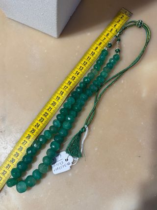 Collana Indiana in Smeraldo taglio Briolette