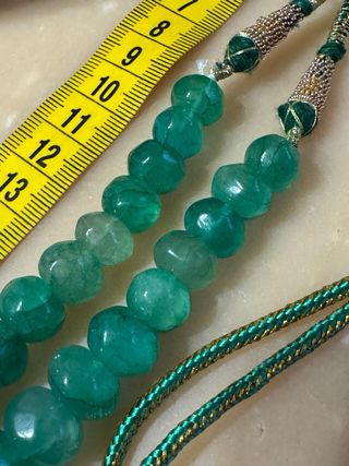 Collana Indiana in Smeraldo taglio Briolette