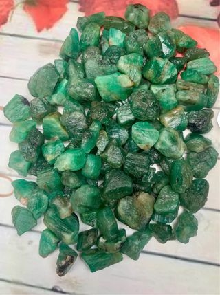 Collana Indiana in Smeraldo taglio Briolette