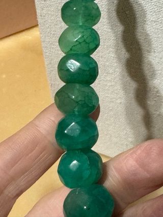 Collana Indiana in Smeraldo taglio Briolette