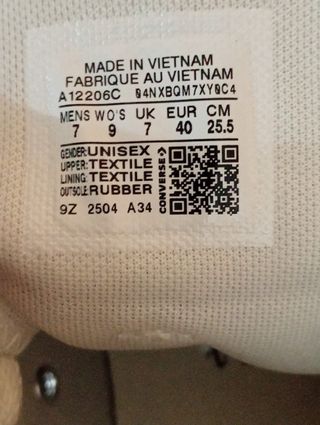 Converse Ctas Hi talla 40 total eclipse/star/white