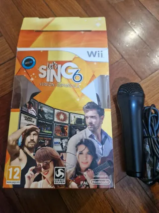 Wii Let's Sing 6 Versión Española +  2 Micrófonos