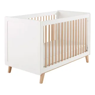 Cuna haya y blanco 120x60