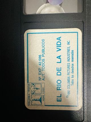Película VHS El Río de la Vida