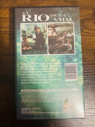 Película VHS El Río de la Vida